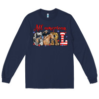 All American Girl With Cowgirl Long Sleeve Tee | Teevron