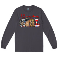 Smoke All American girl with cowgirl Long Sleeve Tee - Neo Western