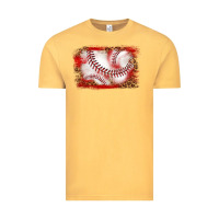 Vintage Mustard baseball background Vintage Tee - texasbilliewilder
