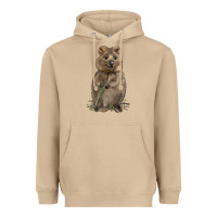 Mushroom Quokka Heavyweight Hoodie - LillyAllenDesigns