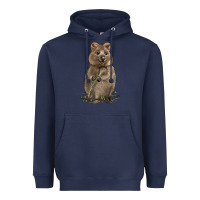Navy Quokka Heavyweight Hoodie - LillyAllenDesigns