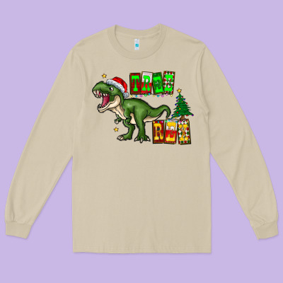 Tree Rex Long Sleeve Tee Designed By Cowhidedigitalart