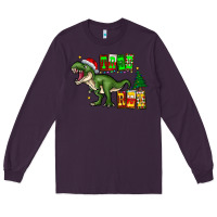 Plum tree rex Long Sleeve Tee - CowhideDigitalArt