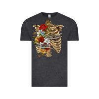 Vintage Black Kinda Emotionless Kinda Emotional Skeleton Vintage Tee - RanaPortraitStore