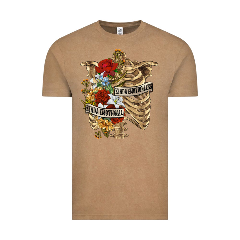 Kinda Emotionless Kinda Emotional Skeleton Vintage Tee by RanaPortraitStore | Teevron