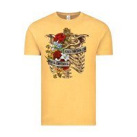 Vintage Mustard Kinda Emotionless Kinda Emotional Skeleton Vintage Tee - RanaPortraitStore