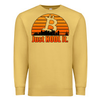 Antique Gold just hodl it new orleans skyline retro sunset Premium Sweatshirt - Jasminsmagicworld