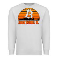 Dove Grey just hodl it new orleans skyline retro sunset Premium Sweatshirt - Jasminsmagicworld