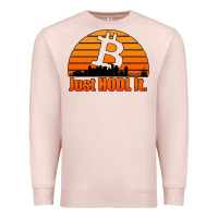 Pale Pink just hodl it new orleans skyline retro sunset Premium Sweatshirt - Jasminsmagicworld