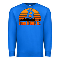 True Royal just hodl it new orleans skyline retro sunset Premium Sweatshirt - Jasminsmagicworld