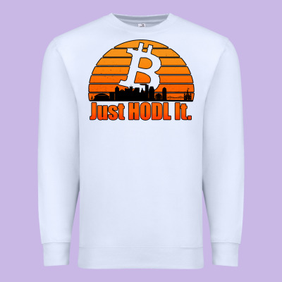 Just Hodl It New Orleans Skyline Retro Sunset Premium Sweatshirt Designed By Jasminsmagicworld