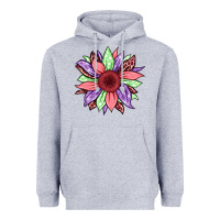 Heather Grey easter spring sunflower Heavyweight Hoodie - Jasminsmagicworld