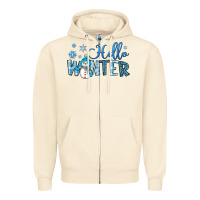 Sandshell hello winter Zipper Hoodie - JahusDesignShop