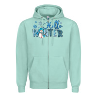 Seafoam hello winter Zipper Hoodie - JahusDesignShop