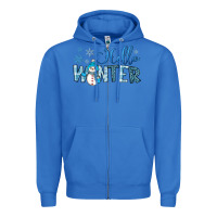 True Royal hello winter Zipper Hoodie - JahusDesignShop