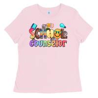 Bubblegum Pink school counselor Ladies Tee - AdoDesignShop