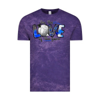 Cloud Purple for the love of the game volleyball Vintage Tee - Zillion Design Studio