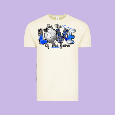 For The Love Of The Game Volleyball Vintage Tee Designed By Zillion Design Studio