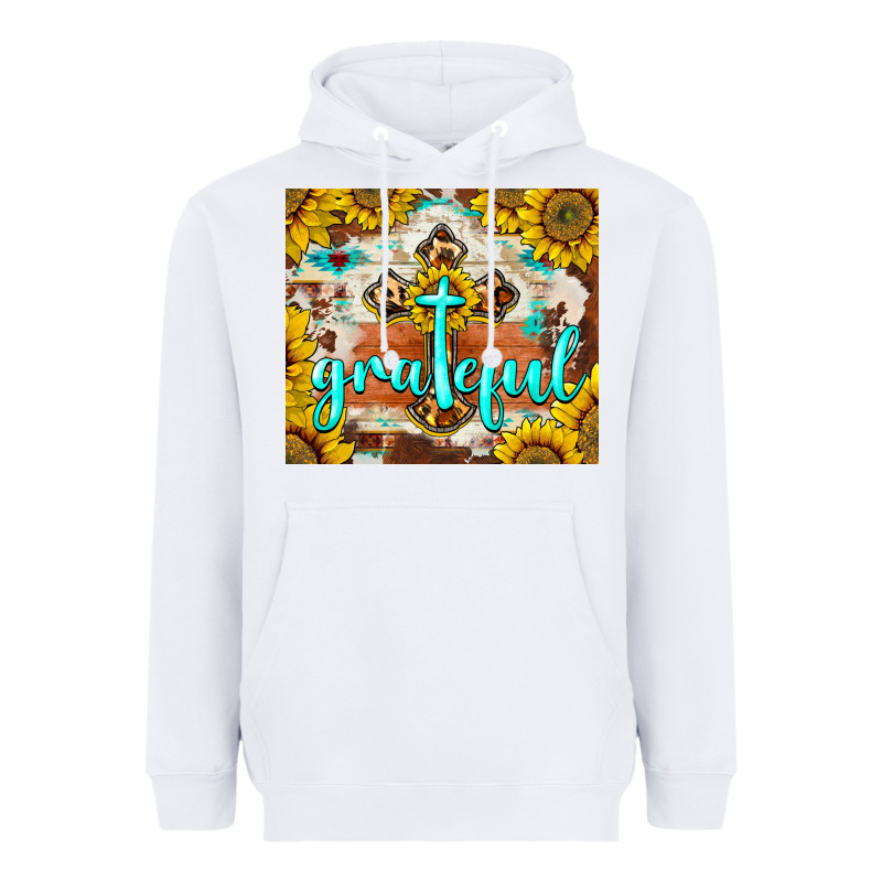 Grateful Cross Heavyweight Hoodie by BarkalooDesign | Teevron