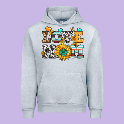 Love Mom Urban Hoodie Designed By Lillyallendesigns