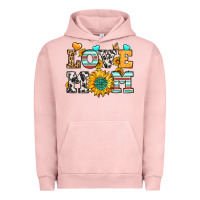 Pigment Salmon love mom Urban Hoodie - LillyAllenDesigns