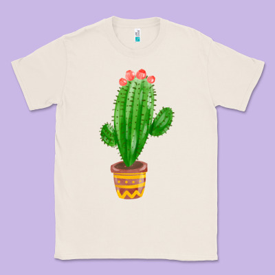 Mexican Cactus Classic Tee Designed By Fadigitalartstudio