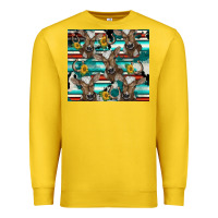 Lemon western horseshoe sunflower brown cow Premium Sweatshirt - BarkalooDesign