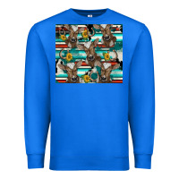 True Royal western horseshoe sunflower brown cow Premium Sweatshirt - BarkalooDesign