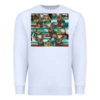 White western horseshoe sunflower brown cow Premium Sweatshirt - BarkalooDesign