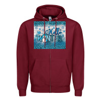 Burgundy hello winter Zipper Hoodie - JahusDesignShop