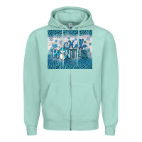 Seafoam hello winter Zipper Hoodie - JahusDesignShop