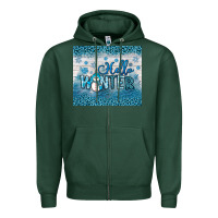 Sports Green hello winter Zipper Hoodie - JahusDesignShop