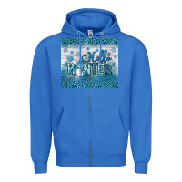 True Royal hello winter Zipper Hoodie - JahusDesignShop