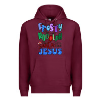 Burgundy dance like frosty shine like rudolph Premium Hoodie - MaliasSmallBusiness