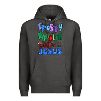Charcoal Heather dance like frosty shine like rudolph Premium Hoodie - MaliasSmallBusiness