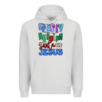 Dove Grey dance like frosty shine like rudolph Premium Hoodie - MaliasSmallBusiness
