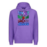 Purple dance like frosty shine like rudolph Premium Hoodie - MaliasSmallBusiness