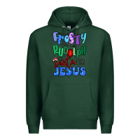 Sports Green dance like frosty shine like rudolph Premium Hoodie - MaliasSmallBusiness