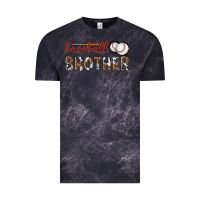 Cloud Black baseball brother with leopard Vintage Tee - texasbilliewilder