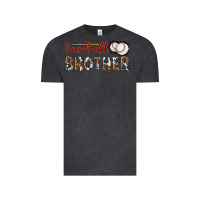 Vintage Black baseball brother with leopard Vintage Tee - texasbilliewilder
