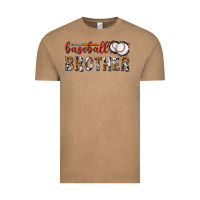 Vintage Coffee baseball brother with leopard Vintage Tee - texasbilliewilder