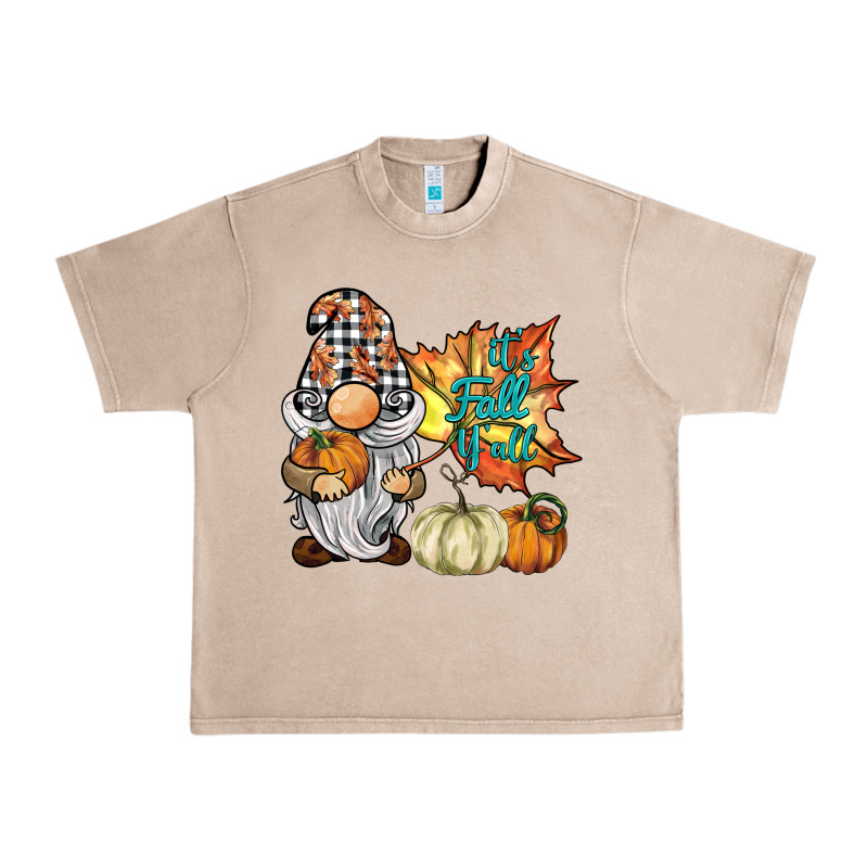 It's Fall Y'all Gnome Urban Heavy Tee by BarkalooDesign | Teevron
