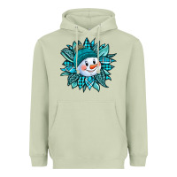 Matcha cute snowman winter sunflower Heavyweight Hoodie - Jasminsmagicworld