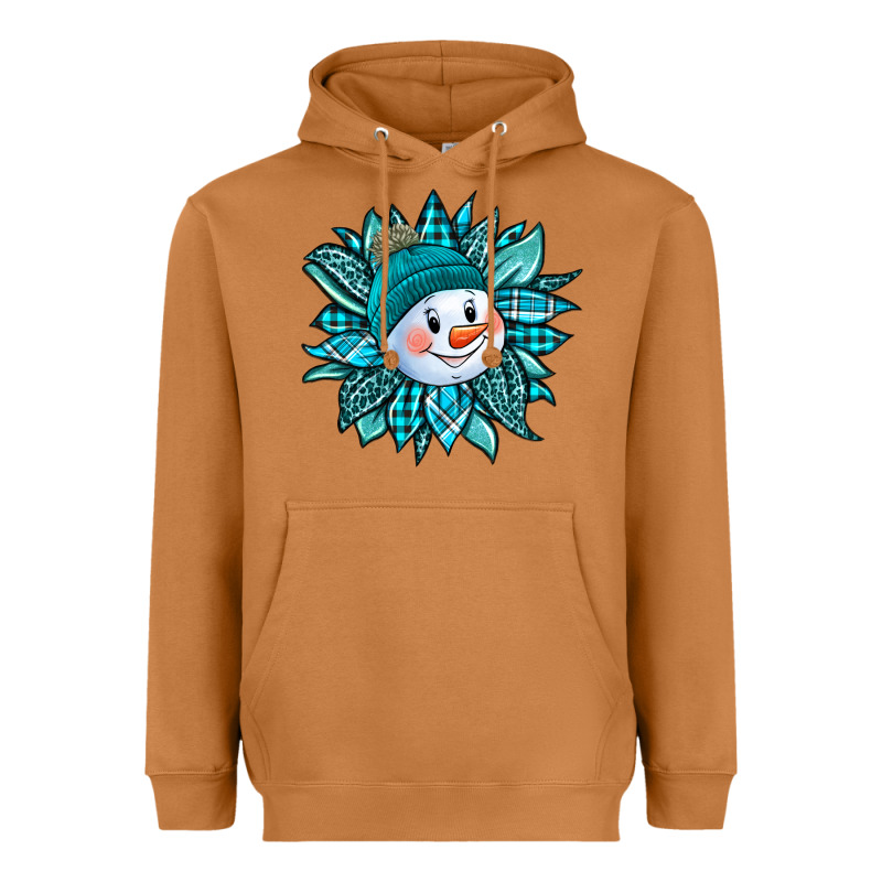 Cute Snowman Winter Sunflower Heavyweight Hoodie by Jasminsmagicworld | Teevron