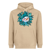 Mushroom cute snowman winter sunflower Heavyweight Hoodie - Jasminsmagicworld