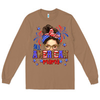Toasted Coconut All American mama Long Sleeve Tee - Neo Western