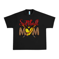 Black softball mom Urban Heavy Tee - Zillion Design Studio