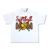 White softball mom Urban Heavy Tee - Zillion Design Studio