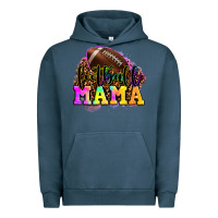 Pigment Midnight Navy football mama Urban Hoodie - LillyAllenDesigns