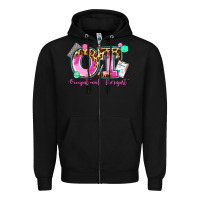 Black ot occupational therapist Zipper Hoodie - AdoDesignShop